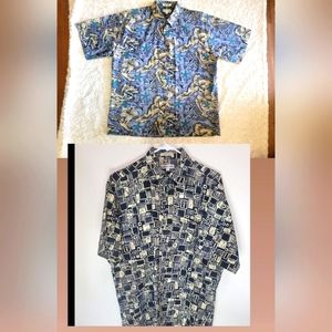 2 PIERRE CARDIN MEN SHIRTS SZ L O.B.O